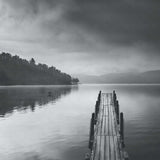 Lake view with Pier II by George Digalakis