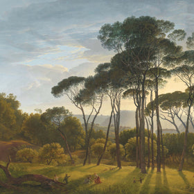 Italian Landscape with Umbrella Pines