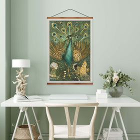 Pauw met Kippen by Theo van Hoytema