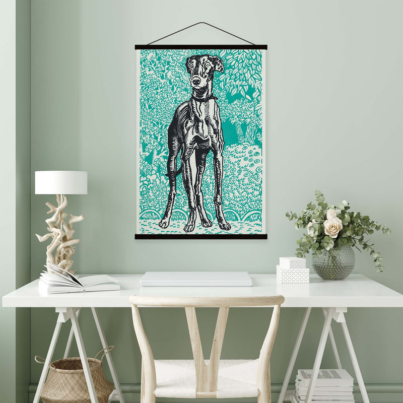 Greyhound Vintage Print by Moriz Jung