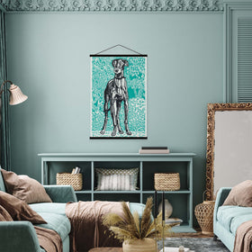 Greyhound Vintage Print by Moriz Jung