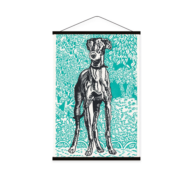 Greyhound Vintage Print by Moriz Jung