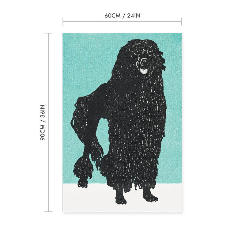 Poodle Vintage Print by Moriz Jung