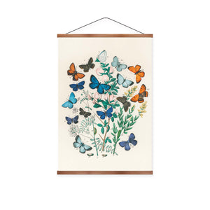 Kaleidoscope of Fluttering Butterflies Vintage Print