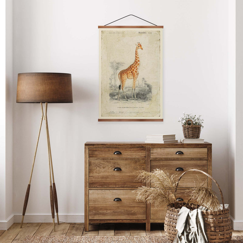 Giraffe Vintage Print