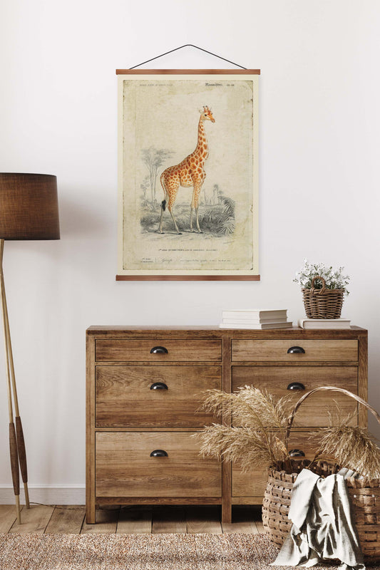 Giraffe Vintage Print