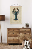 Blue Lobster Vintage Print