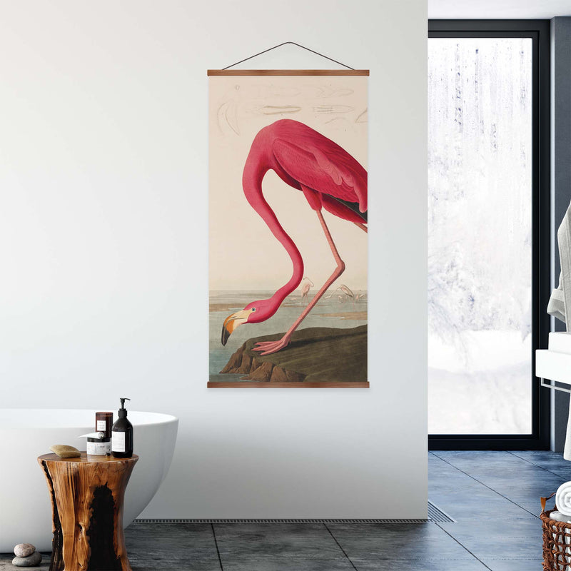 Pink Flamingo Vintage Print