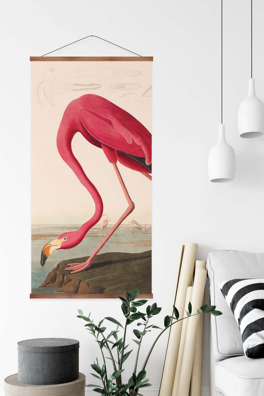 Pink Flamingo Vintage Print