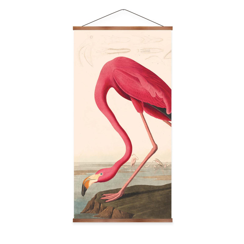 Pink Flamingo Vintage Print