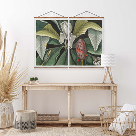 Umbrella Tree Vintage Tropical Print