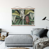 Umbrella Tree Vintage Tropical Print