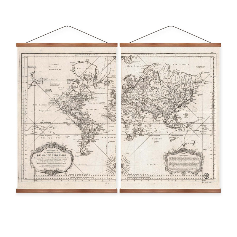 Du Globe Terrestre Vintage Map