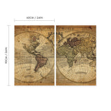 Hemispheres Atlas Vintage Map