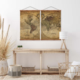 Hemispheres Atlas Vintage Map