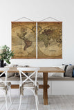 Hemispheres Atlas Vintage Map